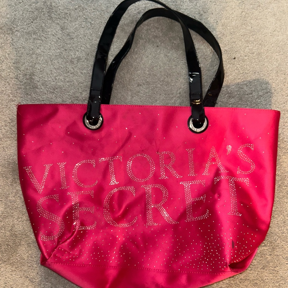 Victoria's Secret Pink Sparkle Tote Bag